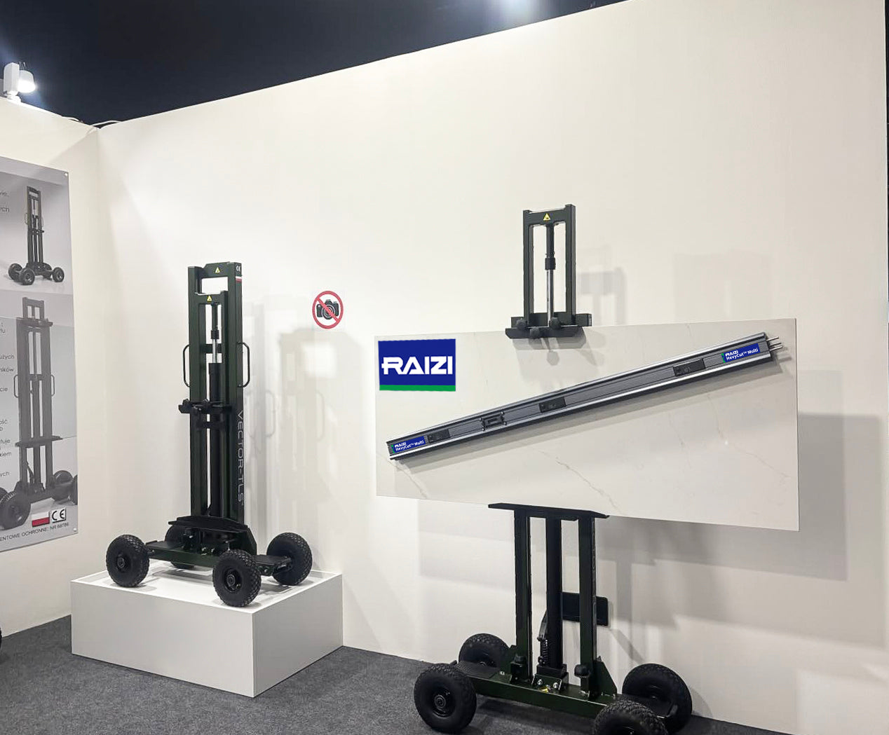 Raizi HevyCut™ Multi Modular Rail Large Format Tile Cutter with Electric Suction Cups