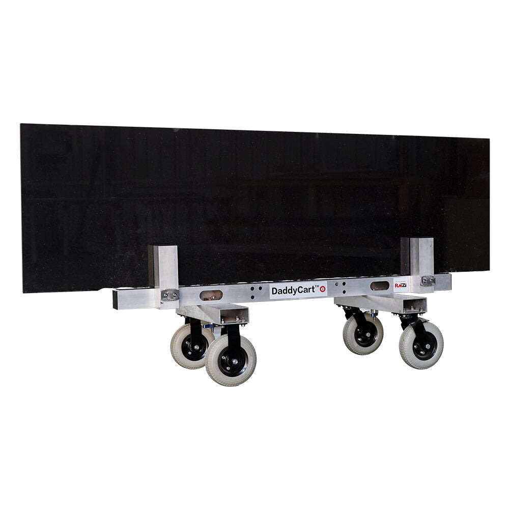 Raizi 4-Wheel Slab Dolly for Granite Marble Slab Heavy Duty Transfer Dolly