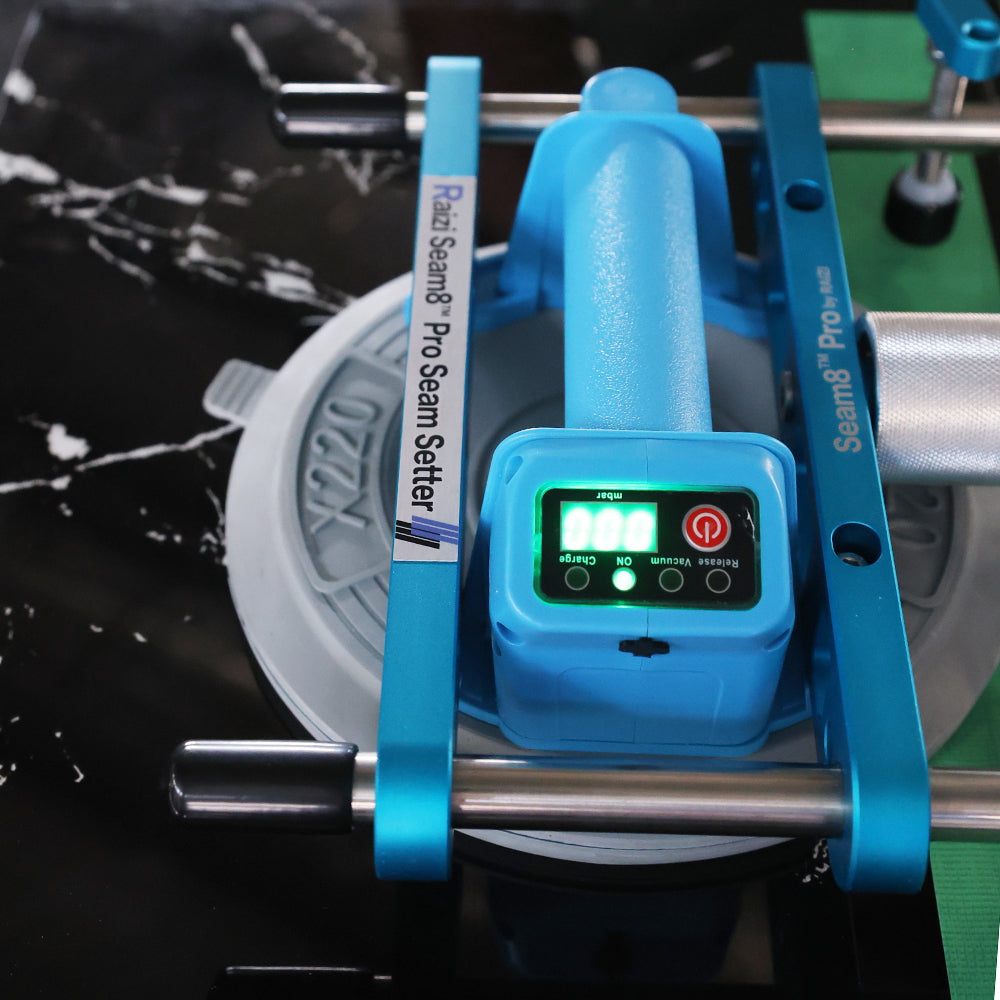 Raizi Seam8™ Pro Electric Seam Setter with 8-inch Suction Cups for Countertop Seaming Leveling