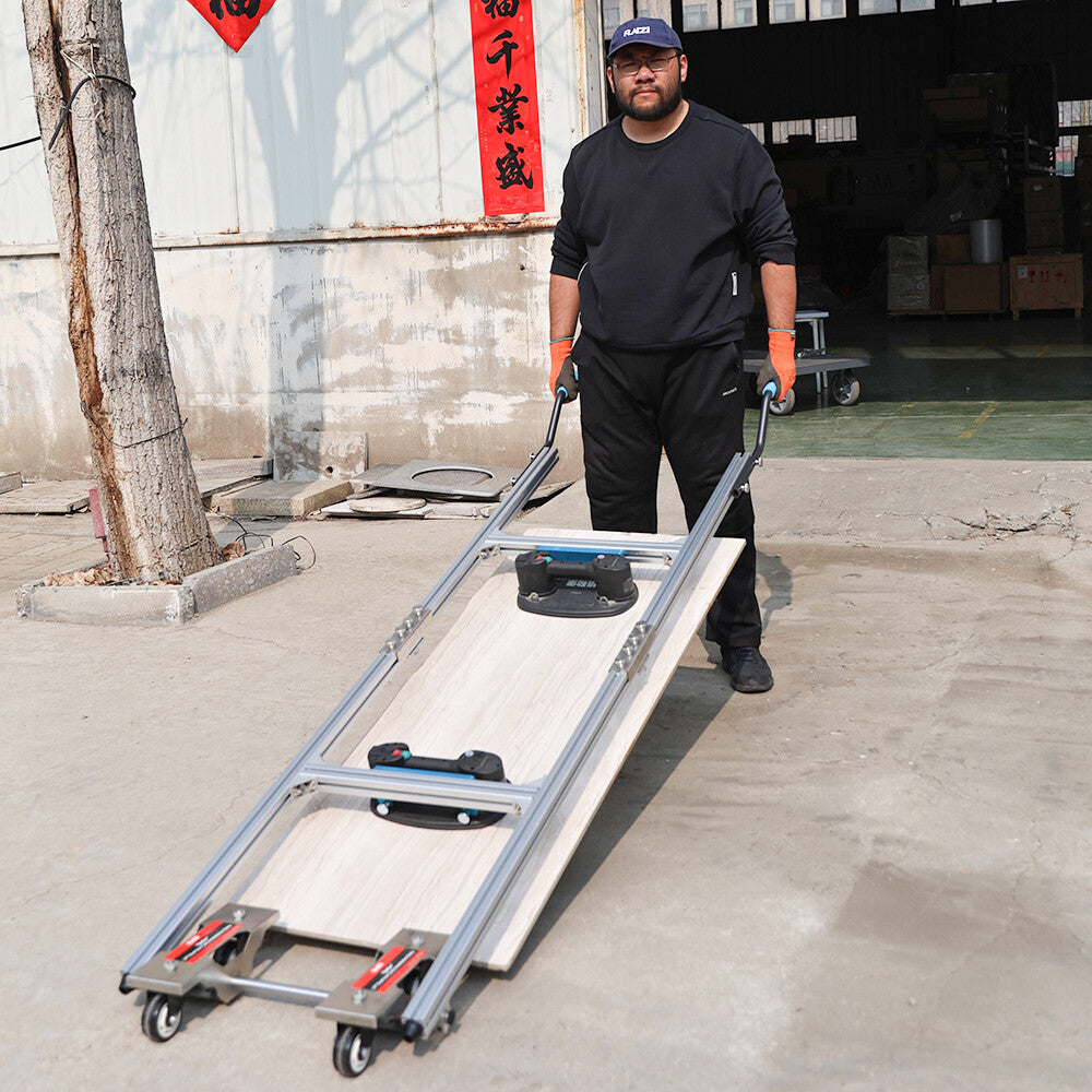 Raizi TileGo™ Large Format Tile Installation Dolly with Grabo Lifter (ship from US warehouse)