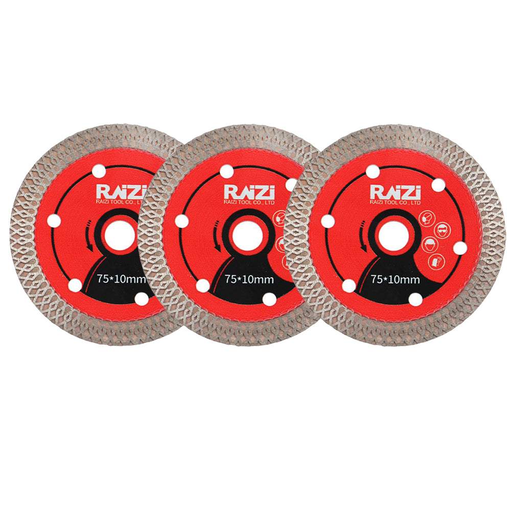 Raizi 3inch/75mm Super Thin Diamond Saw Blade for Porcelain Tile Ceramic