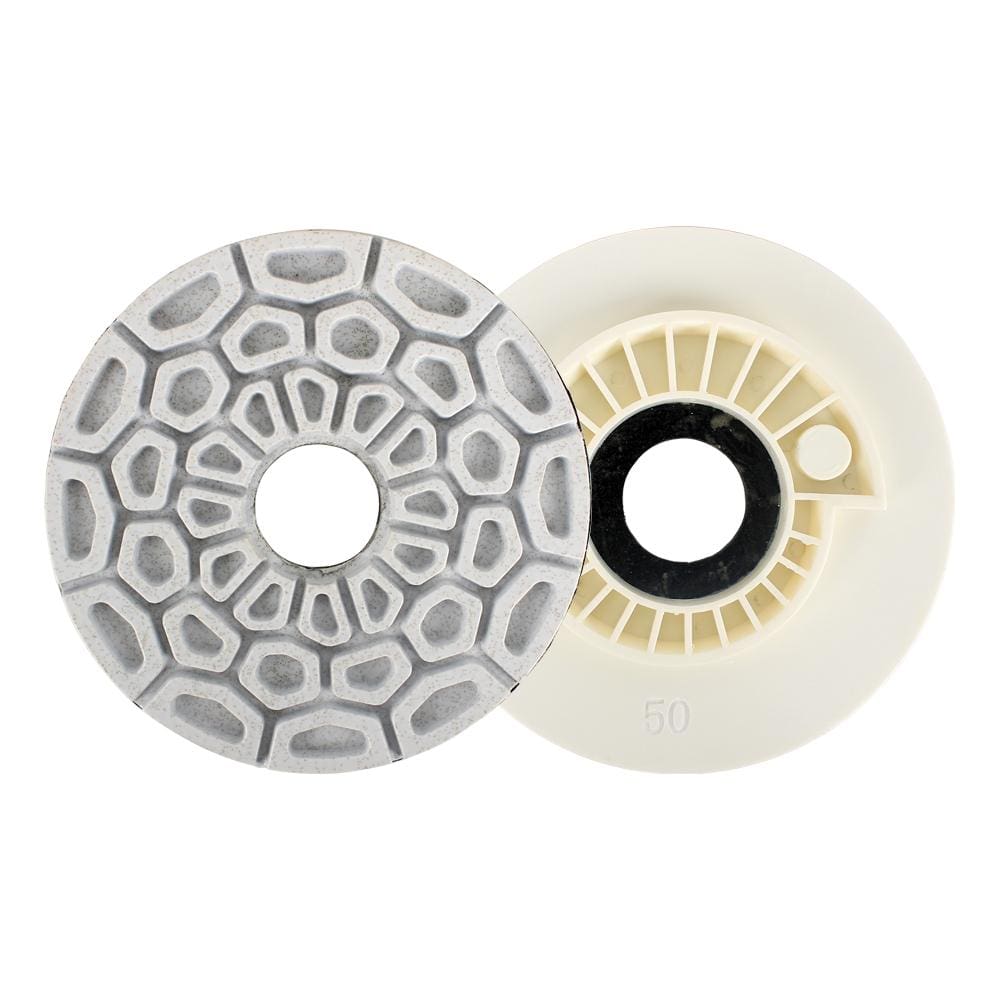 50#-White-snail-lock-edge-diamond-polishing-pads