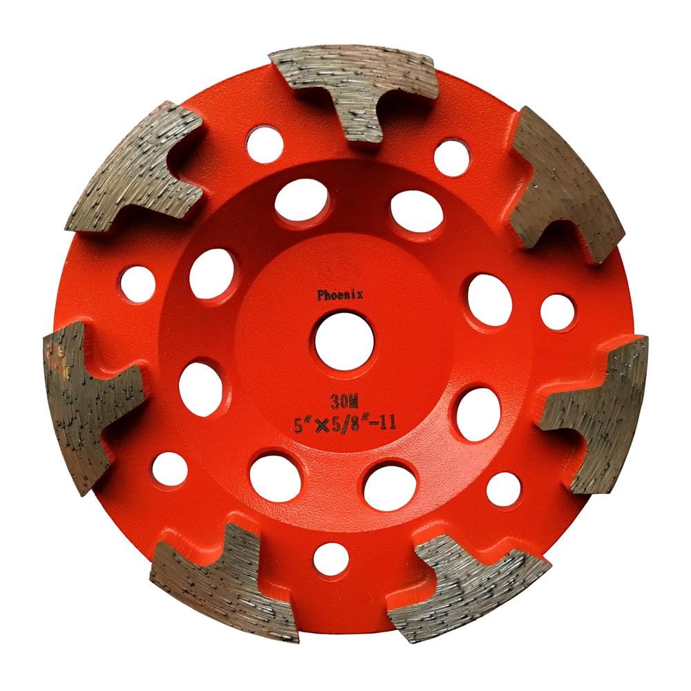 Raizi 5" 125 mm T Segment Concrete Grinding Wheel For Angle Grinder