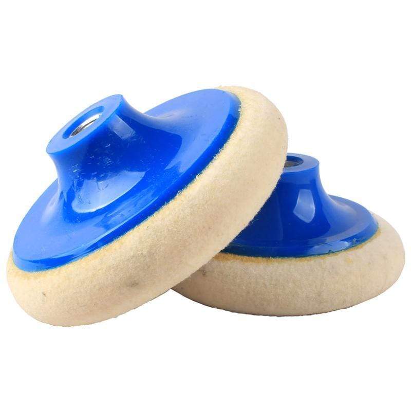 Raizi 4" 5" Marble Diamond Felt Polishing Pad With Adapter Felt Polishing Pads Raizi Tool