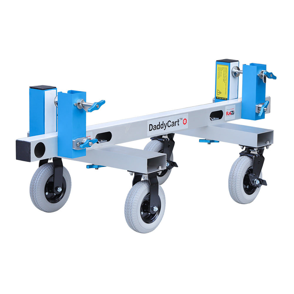 Raizi Daddycart™ 4-wheel Slab Transport Dolly for Granite Marble Slab Heavy Duty Transfer Cart