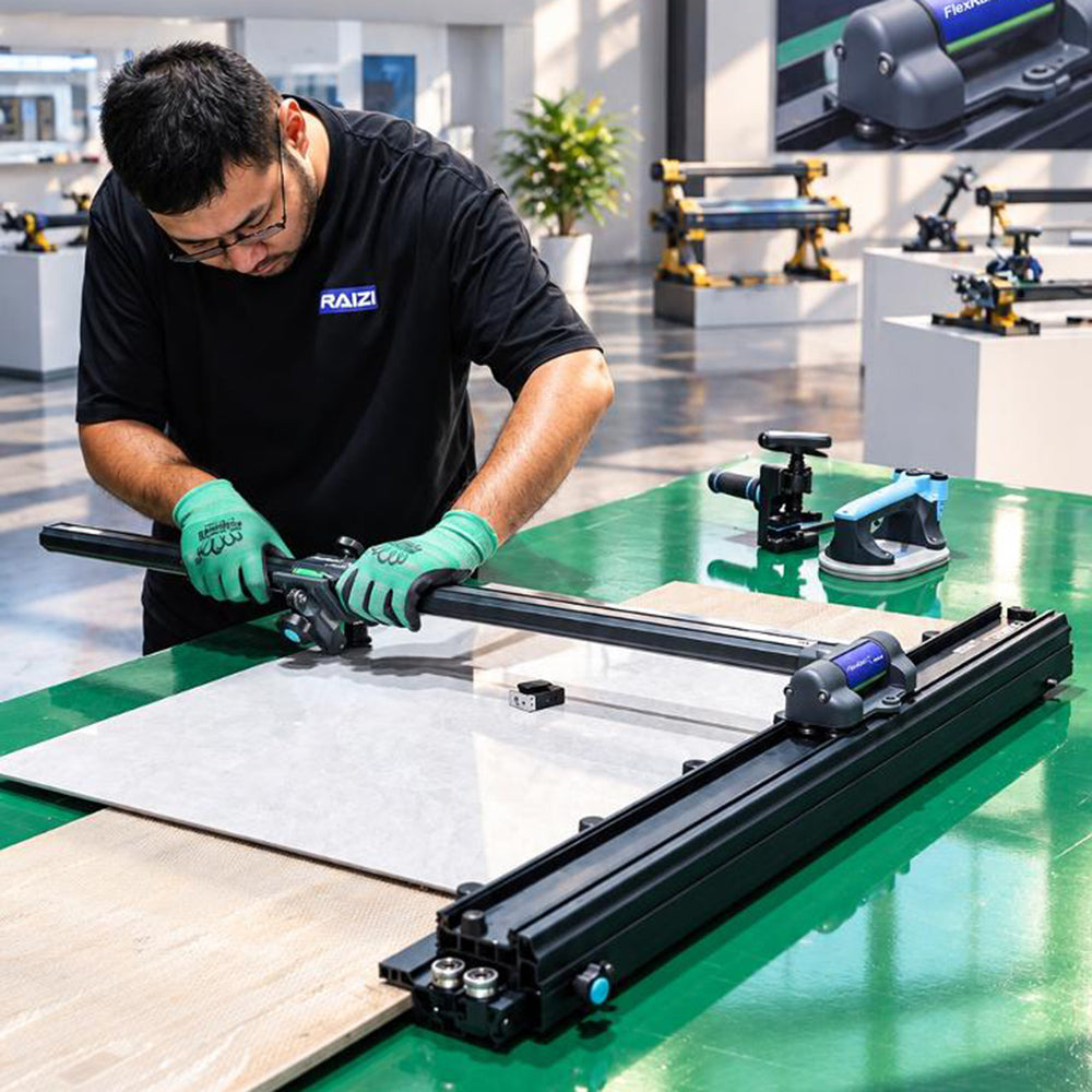 Raizi FlexRail™ 1800mm Large Format Tile Cutter with Extendable Rail