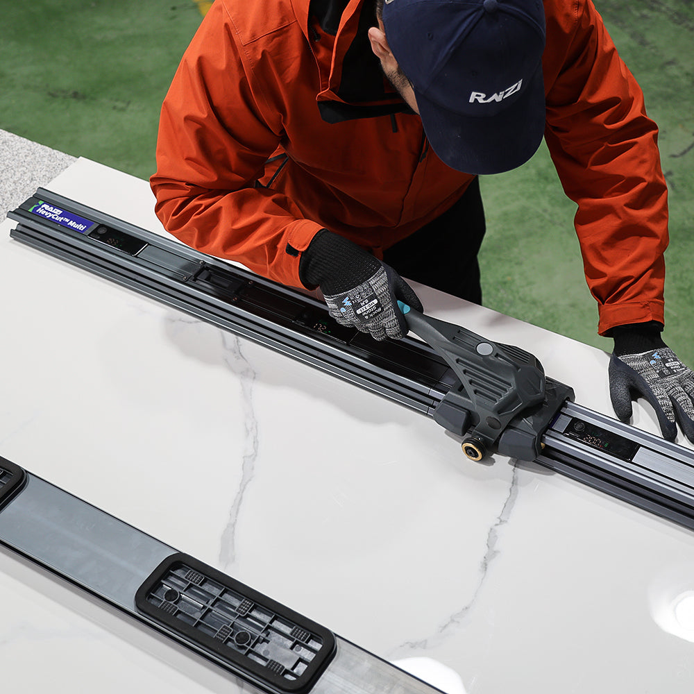 Raizi HevyCut™ Multi Modular Rail Large Format Tile Cutter with Electric Suction Cups