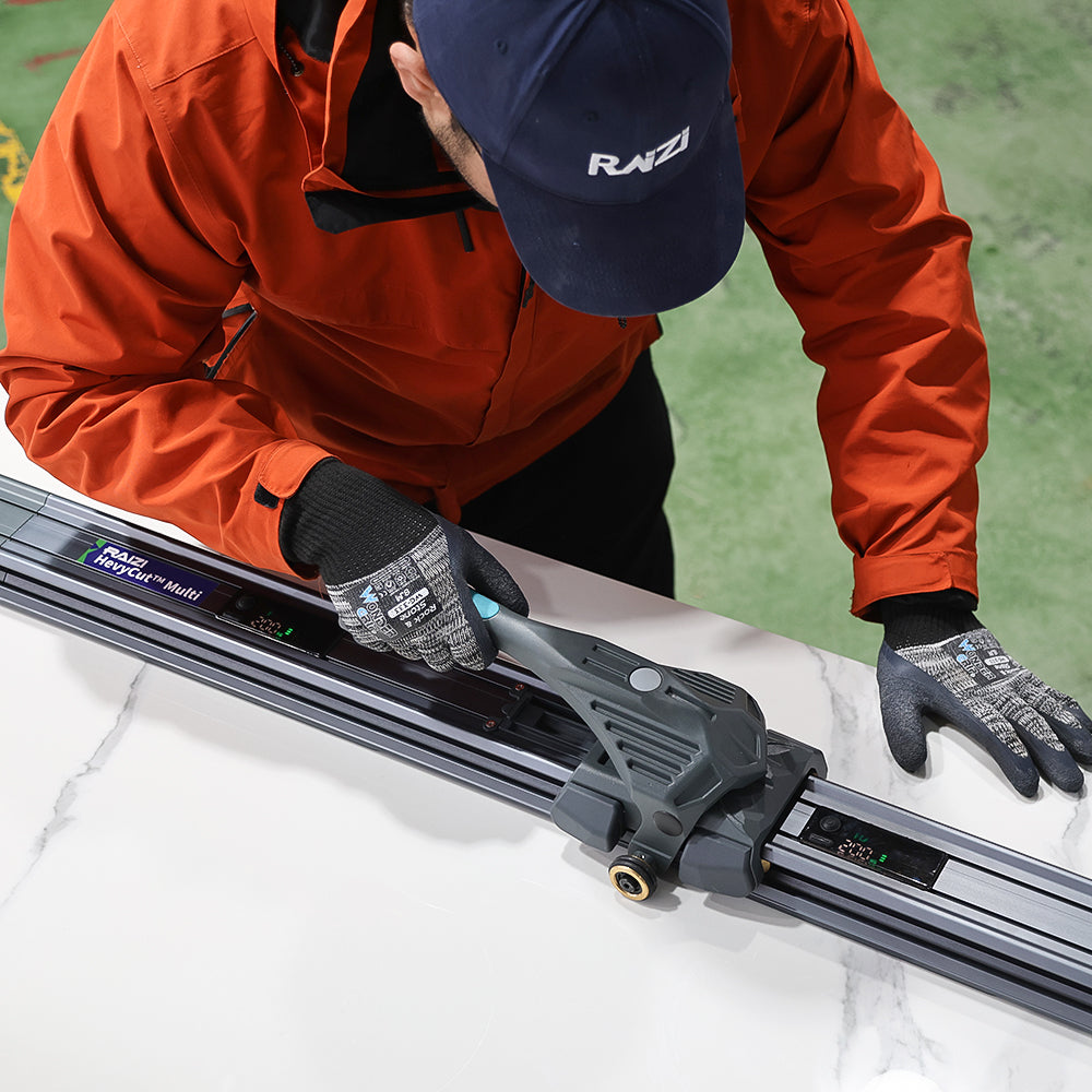 Raizi HevyCut™ Multi Modular Rail Large Format Tile Cutter with Electric Suction Cups