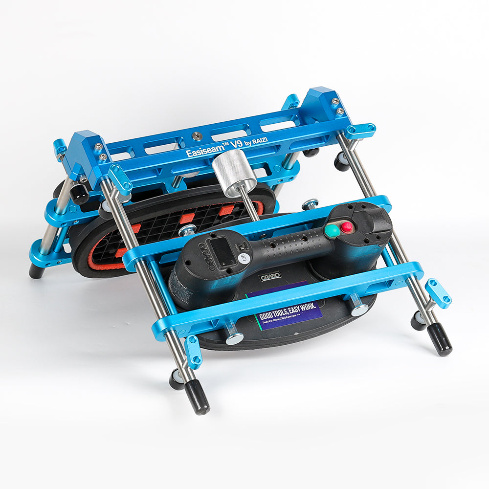 Raizi Easiseam™ V9 Waterfall Seam Setter for Countertops used with Grabo Lifters