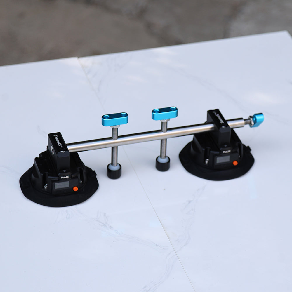 Raizi Seam4.5™ Compact Electric Seam Setter with 4.5-inch Suction Cups for Stone and Tiles