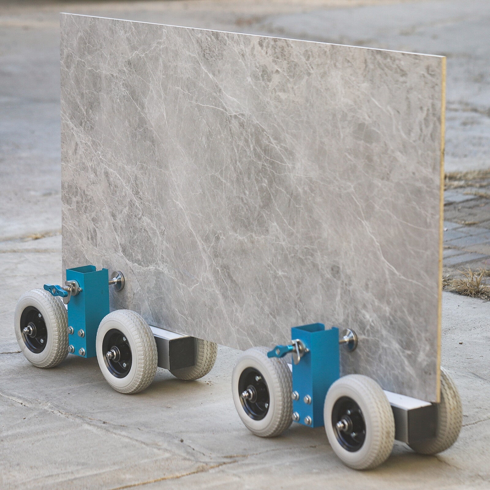 Raizi 4-Wheel Slab Dolly for Granite Marble Slab Heavy Duty Transfer Dolly