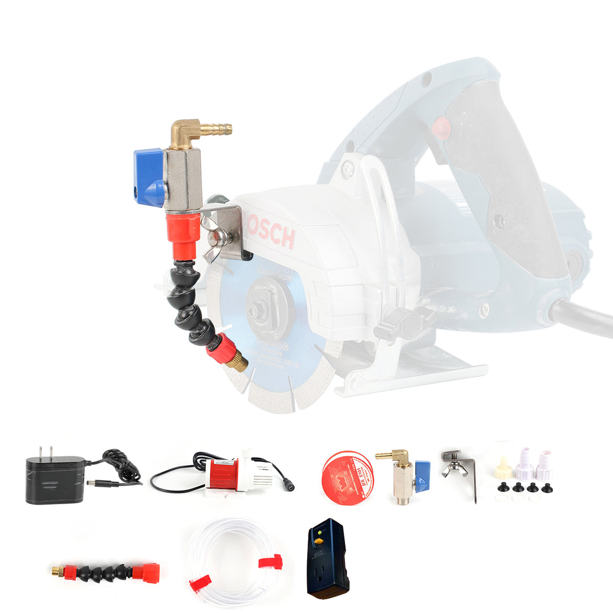 Raizi Universal Water Attachment Kit for Angle Grinder & Circular Saw