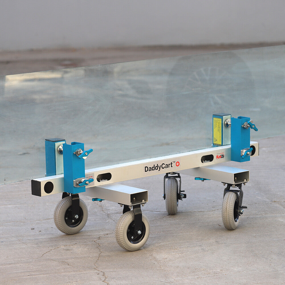 Raizi 4-Wheel Slab Dolly for Granite Marble Slab Heavy Duty Transfer Dolly